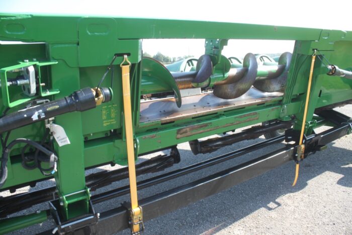 JD 612C corn head, intermeshing knifes rolls, stalk devestators, header height, contour, rowsense sensors, 2017 model, very good condition (header Carrier wagon IS NOT INCLUDED) - Image 12