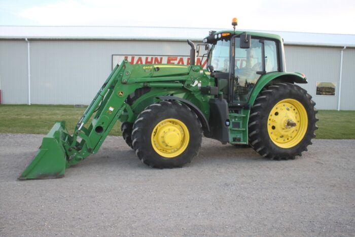 JD 6145M 4wd tractor, cab, air, 640R SL loader, 3rd function, 24 AutoQuad w/ creeper, 3 remotes, autotrac ready, Firestone 18.4R42, 1800 hours, 2018 model, one owner