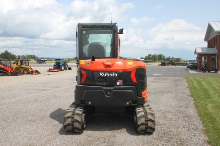 Kubota U55-5 excavator, cab/air, 2-speed, thumb, angle blade, as new - Image 6