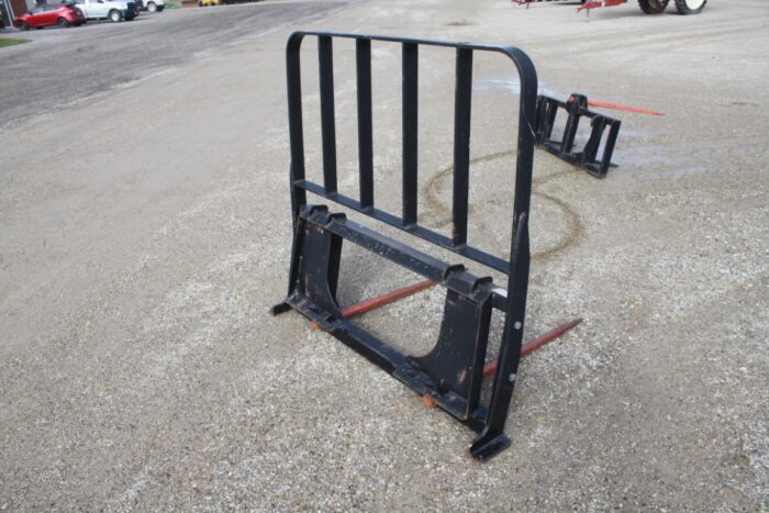 HLA double prong bale spaer with high back, skidsteer attach - Image 2