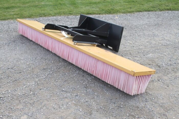 quick attach 10' broom complete with forklift stand