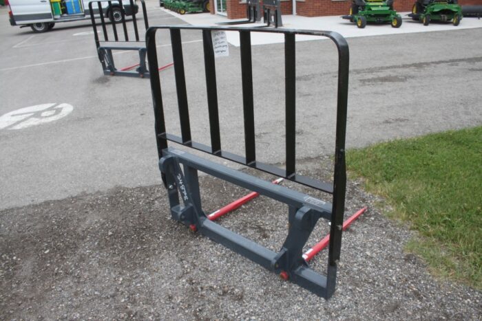 Challenger double prong bale spear, 39" tines, Euro QT with highback bale guard - Image 3