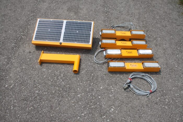 JSF solar powered light assembly