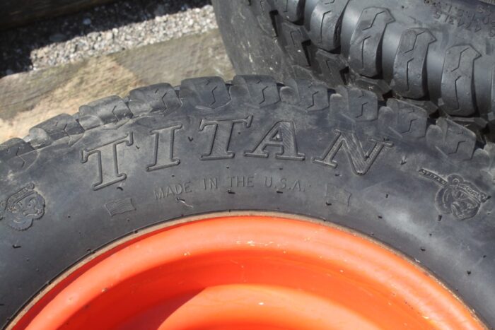 Titan Set of 4 - 2-29x12.50-15 turf tires and 2-21.5-16.1 turf tires, from retiring sod farmer - Image 8