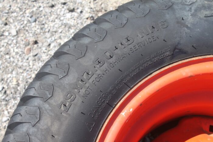 Titan Set of 4 - 2-29x12.50-15 turf tires and 2-21.5-16.1 turf tires, from retiring sod farmer - Image 9