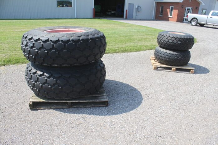 Firestone Set of 4 2-18.4x26 turf tires and 2-16.5x16.1 turf tires