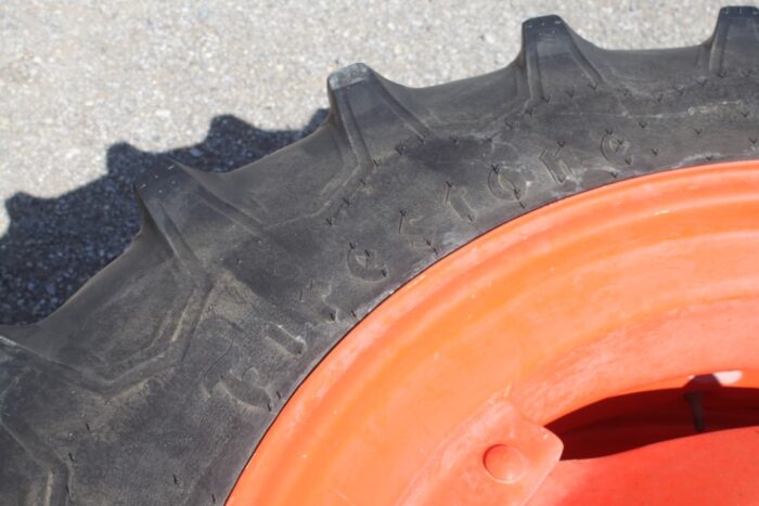 set of 13.6x 38 tires and wheel assemblies - Image 6