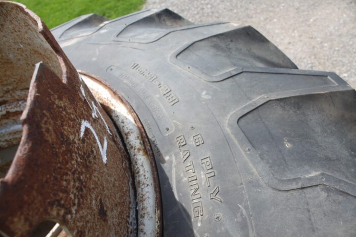 Goodyear 16.9-28 T-rail duals, snap-on hardware, like new - Image 6