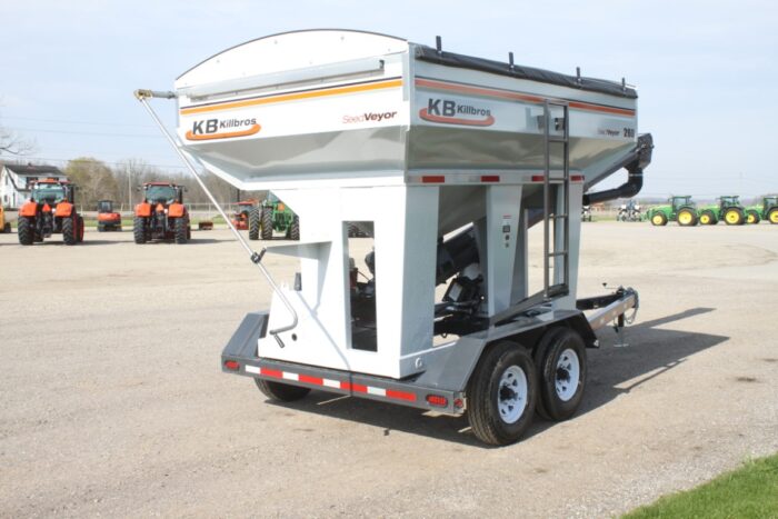 Kilbros 260 seed tender, electric lift-lower winch, 2 function wireless remote, 4-point scale kit - Image 6