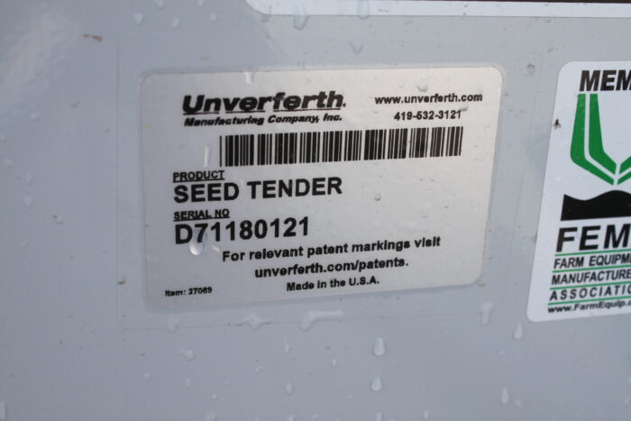 Kilbros 260 seed tender, electric lift-lower winch, 2 function wireless remote, 4-point scale kit - Image 20