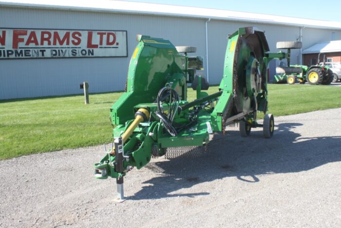 JD FC15M 15' Batwing Mower, 1000 PTO, laminated tires, stump jumpers, spring suspension - Image 2