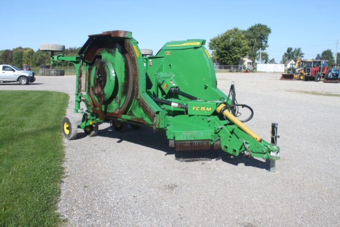 JD FC15M 15' Batwing Mower, 1000 PTO, laminated tires, stump jumpers, spring suspension - Image 4