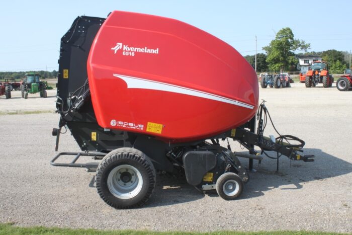 Kverneland 6516 SC14 round baler, 14 knife cutter,net wrap, Isobus - Image 5