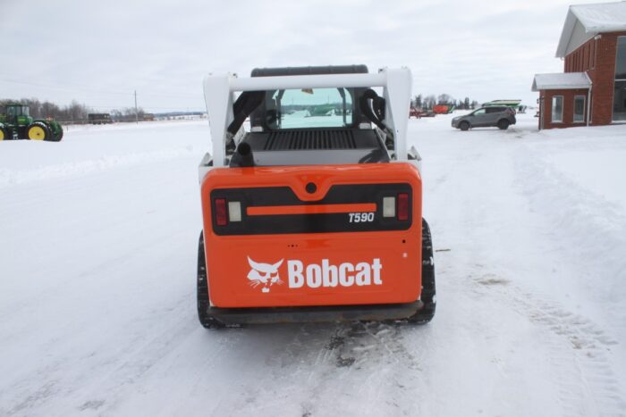 Bobcat T590 track skidsteer, cab, air, 2-speed, hydraulic coupler - Image 7