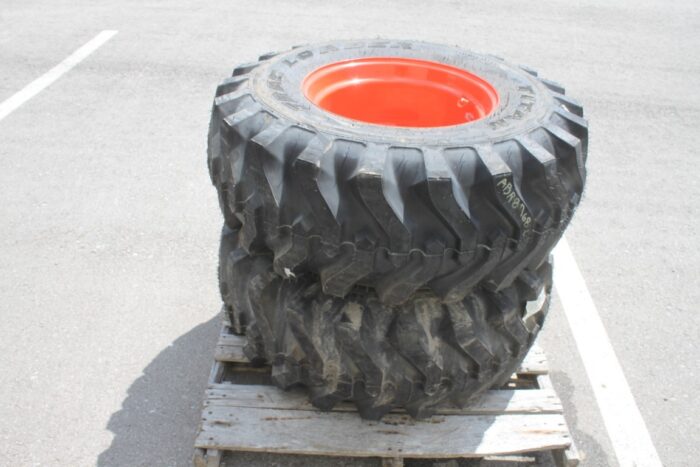 Titan pair of 15x19.5 on Kubota rim, 100% tread - Image 3