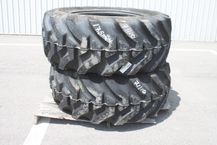 Firestone set of 17.5x24 tires, 100% tread