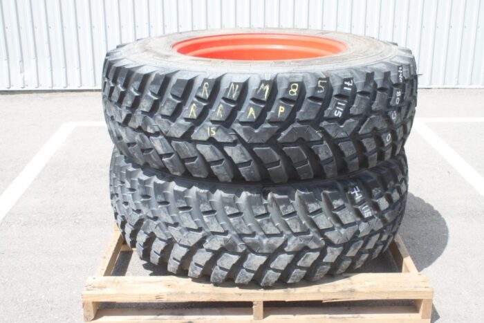 Nokian set of 440/80R-30 tires, 90% tread