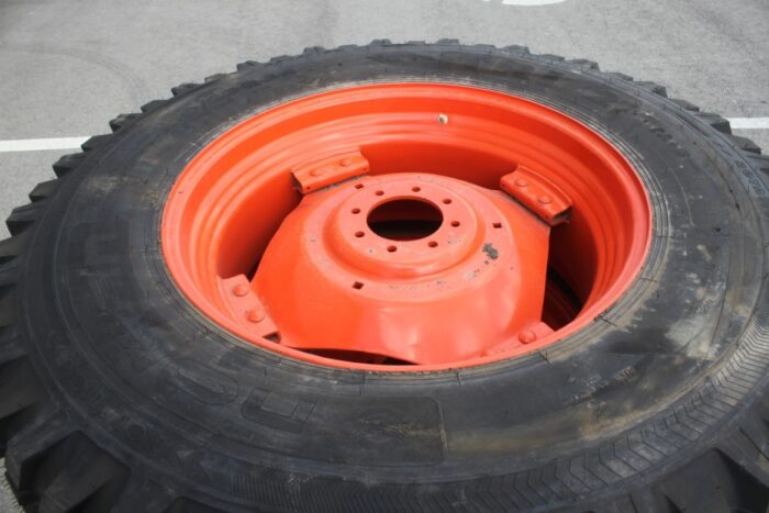 Nokian set of 480/80R-34 tires on Kubota rim, 100% tread - Image 5