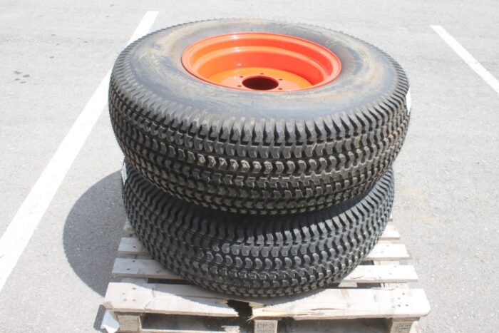 Bridgestone set of 355/80D-20 turf tires on Kubota rim, 100% tread - Image 3