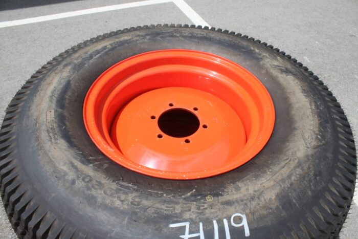 Bridgestone set of 355/80D-20 turf tires on Kubota rim, 100% tread - Image 5