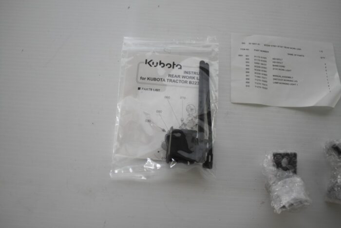 Kubota rear work light kit (6C230-97601) for Kubota Tractor B2230 / B2530 / B3000 / B3030 (CAB Type) - Image 4