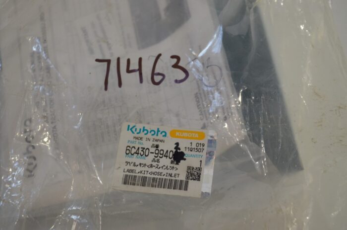 Kubota air inlet pipe kit, part number 6C430-99402 - Image 6