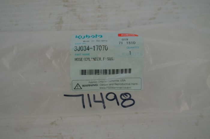 Kubota hose cylinder (FSUS), part number 3J034-17070 - Image 4