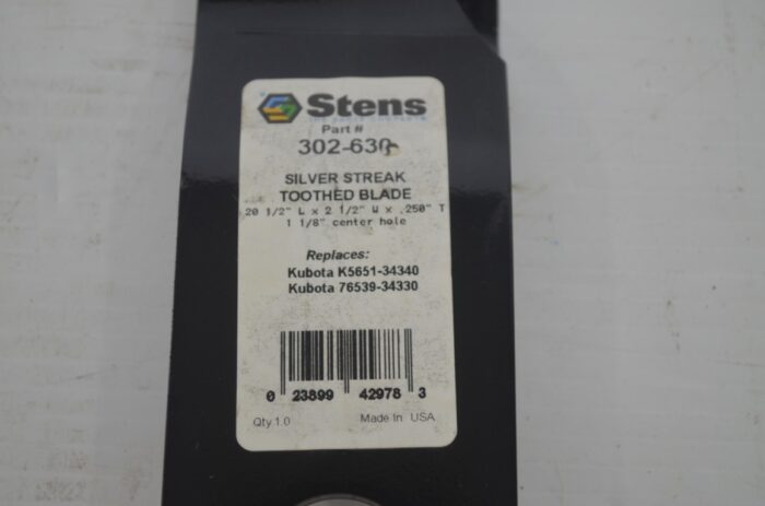 mower blade, part number 302-630 - Image 5