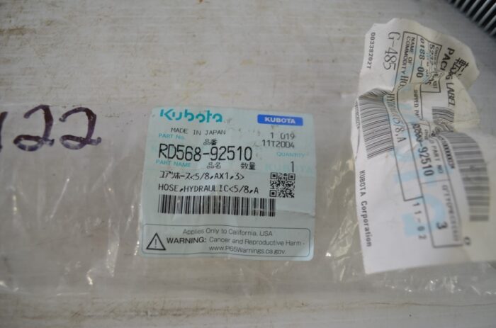 一 hydraulic hose, part number RD568-92510 - Image 4