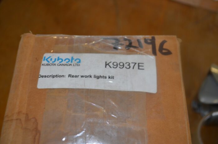 Kubota rear work lights, part number K9937E - Image 2