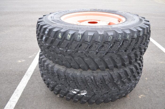 Nokian 2- 480/80R-34 tires on steel 8 bolt rims, 6" pilot, 8" bolt circle, new - Image 3