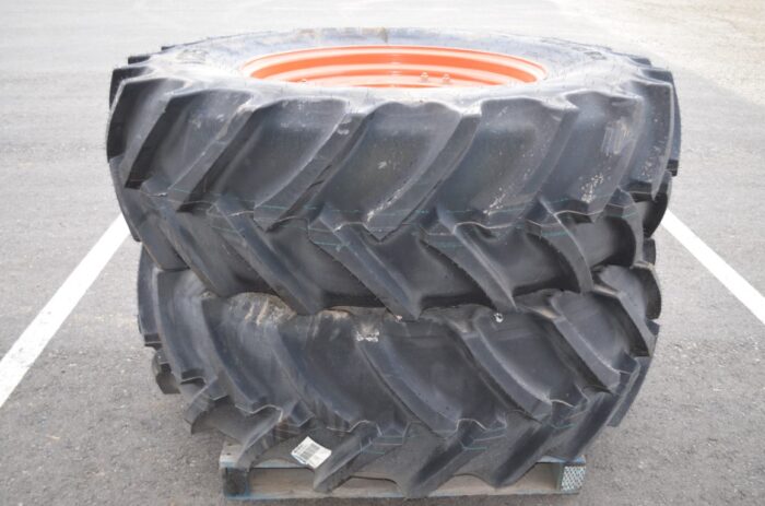Mitas 2- 460/85R-34 on 8 bolt cast rims, 6" pilot, 8" bolt circle, new - Image 3