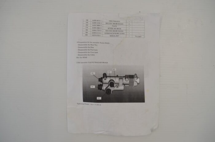 hydraulic trailer brake kit, part number 3J00300910-kit, fits M7-131, M7-151, M-171 - Image 8