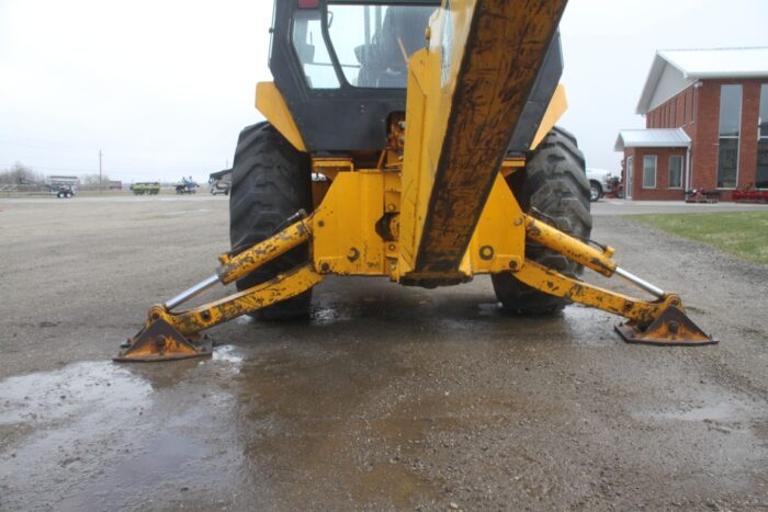 JD 210C 4wd backhoe, cab, E-hoe, one owner - Image 23