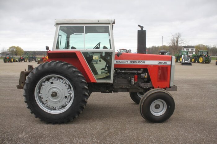 MF 3505 2wd tractor, cab, air, 18.4x38, 8 speed shuttle, 2 remotes, 3789 hours local unit - Image 5