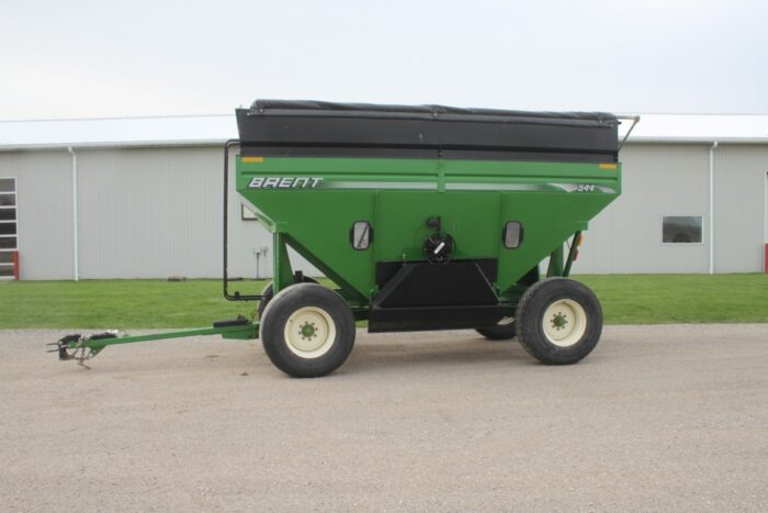 Brent 544 500 bu gravity wagon, tarp, green, as new