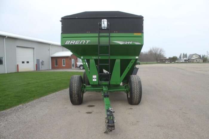 Brent 544 500 bu gravity wagon, tarp, green, as new - Image 3