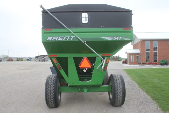 Brent 544 500 bu gravity wagon, tarp, green, as new - Image 7