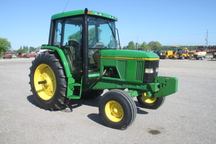 JD 6400 2wd tractor, cab, air 18.4R38, 2 remotes, rack and pinion axle, rebuilt engine - Image 4