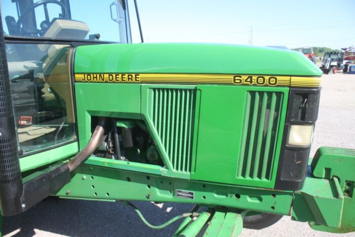 JD 6400 2wd tractor, cab, air 18.4R38, 2 remotes, rack and pinion axle, rebuilt engine - Image 15