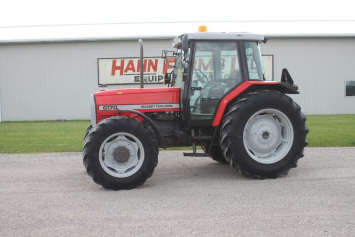 MF 6170 4wd tractor, cab, air, dynashift, 2 sets of remotes