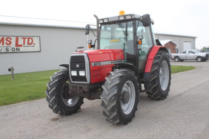 MF 6170 4wd tractor, cab, air, dynashift, 2 sets of remotes - Image 2