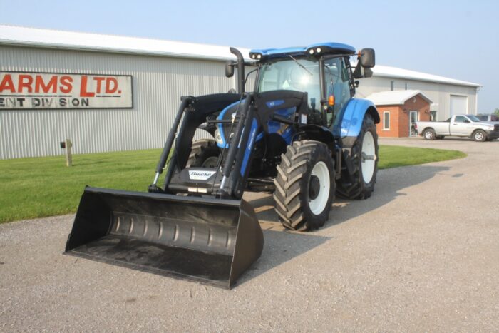 New Holland T6.180 4wd tractor, electro command, Quickie Q5S self leveling loader, 2,100 hours, local unit - Image 2