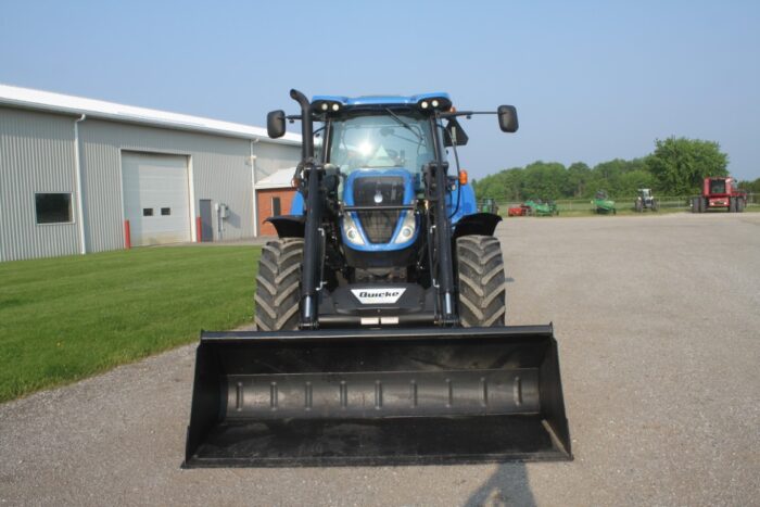 New Holland T6.180 4wd tractor, electro command, Quickie Q5S self leveling loader, 2,100 hours, local unit - Image 3