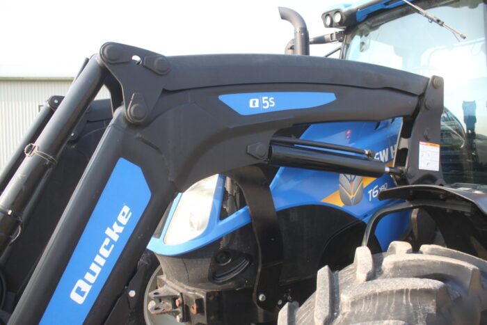 New Holland T6.180 4wd tractor, electro command, Quickie Q5S self leveling loader, 2,100 hours, local unit - Image 13