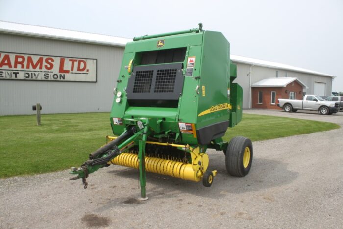 JD 582 silege special round baler, net wrap, megawide pick-up - Image 2