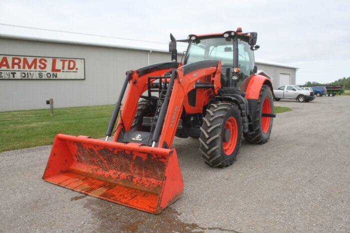 Kubota M7-152D-PS 4wd tractor, delux cab, air, powershift 40K, M67 loader - Image 2