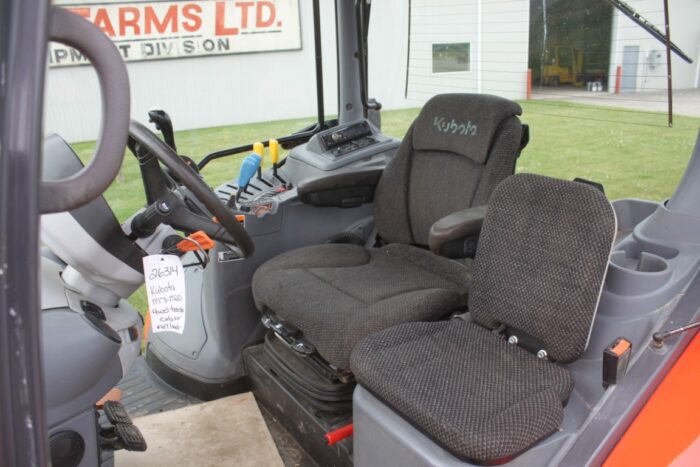 Kubota M7-152D-PS 4wd tractor, delux cab, air, powershift 40K, M67 loader - Image 14