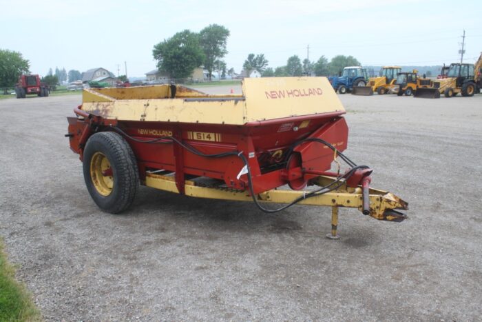 New Holland 514 single beater manure spreader, end gate - Image 4