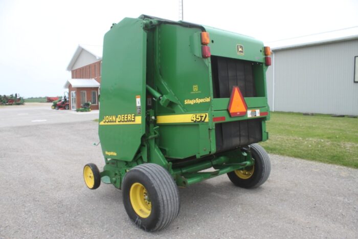 JD 457 silage special round baler, twine, mega wide pickup, 13,140 bales - Image 8